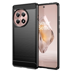 Θήκη Σιλικόνης TPU Carbon Fiber Ενισχυμένη για OnePlus 12R 5G / Ace 3 5G - Μαύρο
