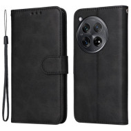 Θήκη Πορτοφόλι με Βάση Στήριξης (Όψη Δέρματος) για OnePlus 12R 5G / Ace 3 5G - Μαύρο