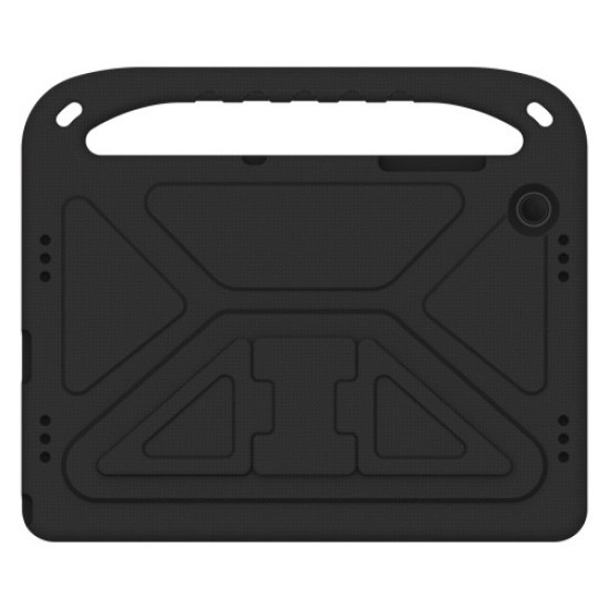 For Samsung Galaxy Tab A9+ Case Handle Design EVA Tablet Cover with Kickstand - Black Samsung Cases Mobile Tablet