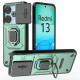 For Xiaomi Redmi 13 4G Case Camshield Kickstand PC+TPU Phone Cover - Green XIAOMI Cases Mobile