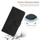 HT05 For Xiaomi Redmi 13 4G Case Card Holder Leather Phone Cover Lines Imprinted - Black XIAOMI Cases Mobile
