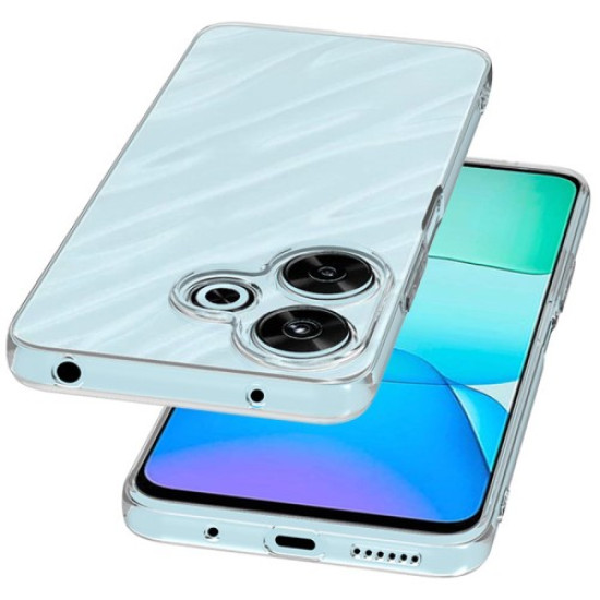 For Xiaomi Redmi 13 4G Case Transparent Ultra Slim Soft TPU Phone Cover XIAOMI Cases Mobile