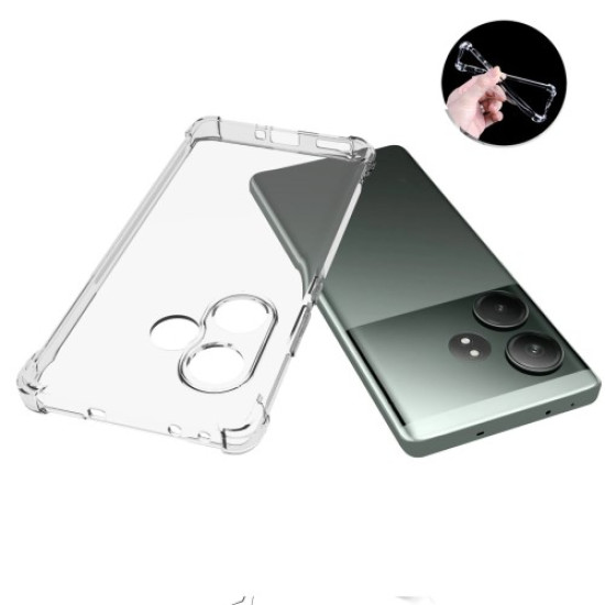 For Realme GT Neo6 SE 5G / GT 6 5G / GT 6T 5G TPU Phone Case Clear Non-Slip Four Corner Airbag Shell Oppo Realme Cases Mobile
