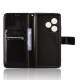 For Realme GT Neo6 SE 5G / Neo6 5G / GT 6 5G / GT 6T 5G Case Wallet Crazy Horse Texture Magnetic Phone Cover - Black Oppo Realme Cases Mobile