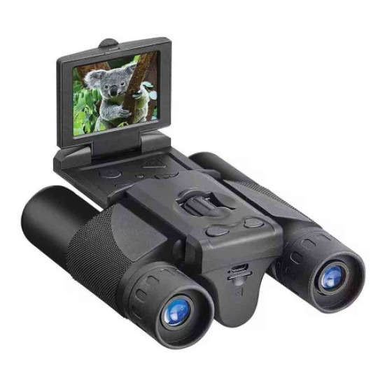 DT10 2.0" IPS LCD Screen Display Binoculars 10X HD Video Photo Recorder Binoculars for Bird Watching  - Black Gadgets - Toys - Hobby