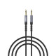 Recci Aux Cable 3.5mm male - 3.5mm male 1m - Black Cables Adapters & Chargers