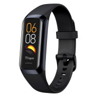 C60  Waterproof Smart Watch Fitness Tracker Ρολόι Heart Rate Blood Oxygen Monitor Body Temperature Detection  Sports Smart Wristband με 1.1 ίντσες Οθόνη- Μαύρο