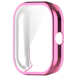 For Xiaomi Redmi Watch 4 TPU Watch Protective Case Electroplating Anti-drop Frame - Pink For Xiaomi Redmi Watch 4 TPU Watch Protective Case Electroplating Anti-drop Frame - Pink