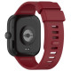 For Xiaomi Redmi Watch 4 / Smart Band 8 Pro Silicone Wrist Strap with Watch Case - Wine Red Gadgets - Toys - Hobby