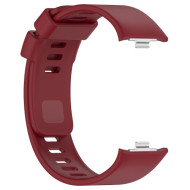For Xiaomi Redmi Watch 4 / Smart Band 8 Pro Silicone Wrist Strap with Watch Case - Wine Red