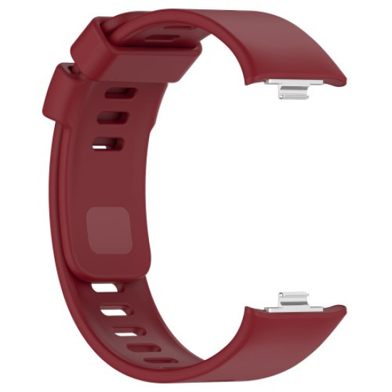 For Xiaomi Redmi Watch 4 / Smart Band 8 Pro Silicone Wrist Strap with Watch Case - Wine Red Gadgets - Toys - Hobby