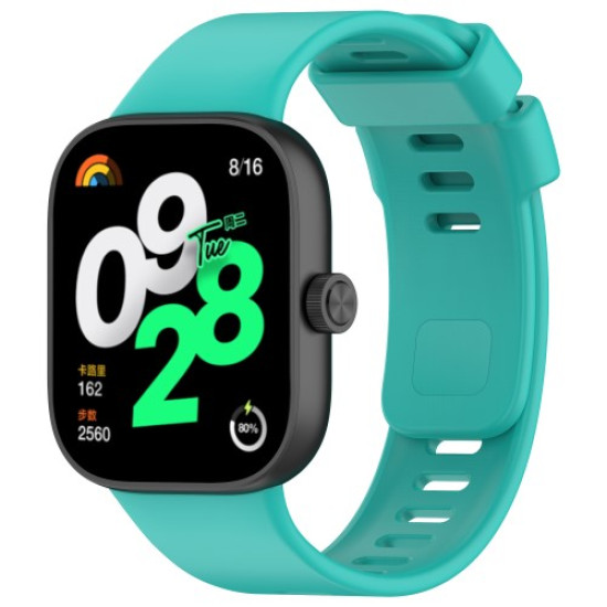 For Xiaomi Redmi Watch 4 / Smart Band 8 Pro Silicone Wrist Strap with Watch Case - Teal Gadgets - Toys - Hobby