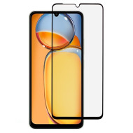 Σκληρυμένο Γυαλί (Tempered Glass) Προστασίας Οθόνης Πλήρης Κάλυψης για Xiaomi Redmi 13C 4G / Poco C65 4G - Μαύρο