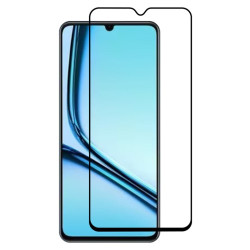 RURIHAI Σκληρυμένο Γυαλί (Tempered Glass) Προστασίας Οθόνης Πλήρης Κάλυψης για Realme Note 50 4G - Μαύρο