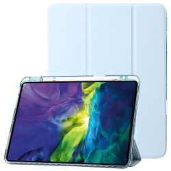 For iPad Pro 13 (2024) Tablet Case TPU+Acrylic+PU Drop Protection Cover with Tri-fold Stand - Baby Blue For iPad Pro 13 (2024) Tablet Case TPU+Acrylic+PU Drop Protection Cover with Tri-fold Stand - Baby Blue