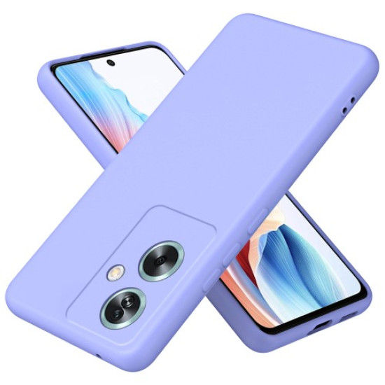 For Oppo A79 5G / A2 5G Case 2.2mm Rubberized TPU Protective Phone Cover - Purple Oppo Realme Cases Mobile