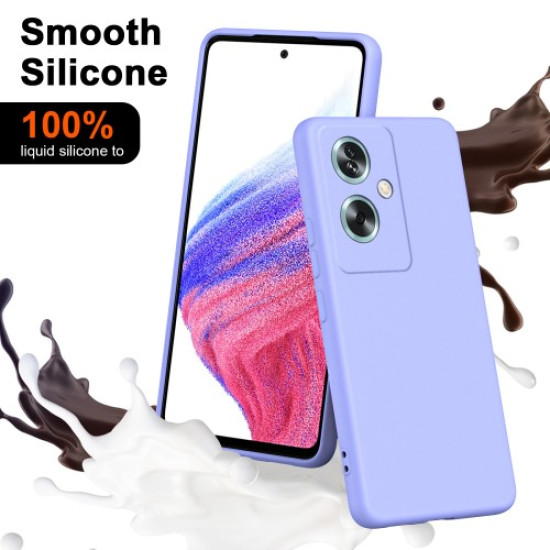For Oppo A79 5G / A2 5G Case 2.2mm Rubberized TPU Protective Phone Cover - Purple Oppo Realme Cases Mobile