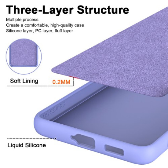 For Oppo A79 5G / A2 5G Case 2.2mm Rubberized TPU Protective Phone Cover - Purple Oppo Realme Cases Mobile