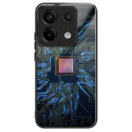 Θήκη Σιλικόνης TPU με Γυάλινη Πλάτη για Xiaomi Redmi Note 13 Pro 5G / Poco X6 5G - CPU