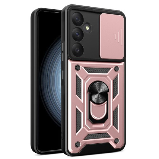 For Samsung Galaxy A35 5G Case Slim-Fit PC+TPU Kickstand Protective Back Shell - Rose Gold Samsung Cases Mobile