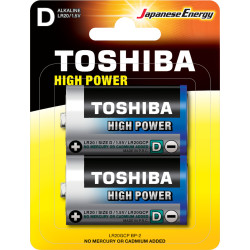 Toshiba High Power LR20GCP BP-2 Αλκαλικές Μπαταρίες D 1.5V 2τμχ