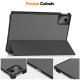 For Lenovo Tab M11 / Xiaoxin Pad 11 2024 Case Tri-fold Stand PU Leather+PC Tablet Cover - Grey Lenovo Cases Mobile Tablet