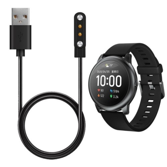 USB Charging Cable Cradle Charger for Haylou Solar / Haylou RT   / LS05S / LS05 Solar Smart Watch Wristband