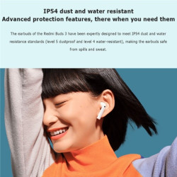 XIAOMI Redmi Buds 3 True Ασύρματα Ακουστικά Bluetooth Earbuds Low Latency Noise Cancellation Semi-in-ear Headphones (Global Version)