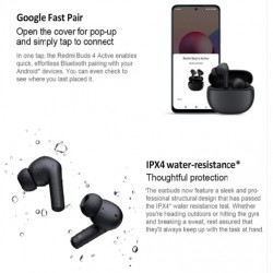 XIAOMI Redmi Buds 4 Active TWS Wireless Earbuds Bluetooth 5.3 Low-Latency Game Headphones (Global Version) XIAOMI Redmi Buds 4 Active TWS Wireless Earbuds Bluetooth 5.3 Low-Latency Game Headphones (Global Version)