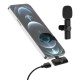 K2 2 Lavalier Microphones with 1 Lightning Receiver Noise Reduction Wireless Lapel Mic for Live Interview Mobile Phone Recording Gadgets - Toys - Hobby