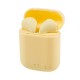 i7mini-2 Mini Macaron TWS Earbuds Scratch Resistant Bluetooth 5.0 Earphone Binaural Stereo Sports Wireless Headset - Yellow Bluetooth / Headsets / Speakers