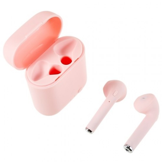 i7mini-2 Mini Macaron TWS Earbuds Scratch Resistant Bluetooth 5.0 Earphone Binaural Stereo Sports Wireless Headset - Pink Bluetooth / Headsets / Speakers