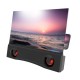12 inch 3D Mobile Phone Screen Amplifier Foldable HD Acrylic Phone Video Magnifying Glass with Stereo Bluetooth Speaker Gadgets - Toys - Hobby