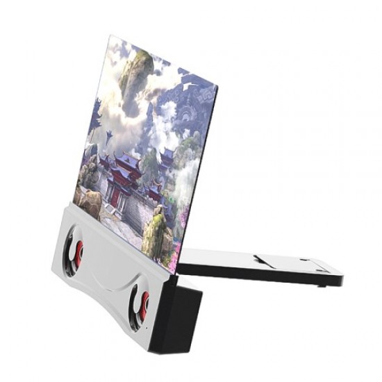 12 inch 3D Mobile Phone Screen Amplifier Foldable HD Acrylic Phone Video Magnifying Glass with Stereo Bluetooth Speaker Gadgets - Toys - Hobby