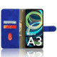 For Xiaomi Redmi A3 Case PU Leather Skin Touch Feeling Wallet Phone Cover - Blue XIAOMI Cases Mobile