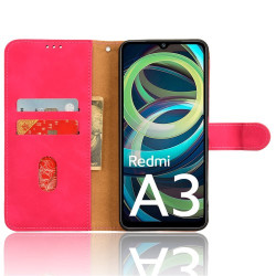 Θήκη Πορτοφόλι με Βάση Στήριξης (Όψη Δέρματος) για Xiaomi Redmi A3 - Φούξια Θήκη Πορτοφόλι με Βάση Στήριξης (Όψη Δέρματος) για Xiaomi Redmi A3 - Φούξια