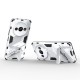 For Xiaomi Redmi A3 Phone Cover PC+TPU Dual-Layer Protection Case Built-in Kickstand - White XIAOMI Cases Mobile
