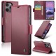 CASEME 023 Series For Xiaomi Redmi 12 4G / 12 5G (Global) / Redmi Note 12R 5G / Poco M6 Pro 5G Case Glossy Litchi Texture Cover - Red XIAOMI Cases Mobile