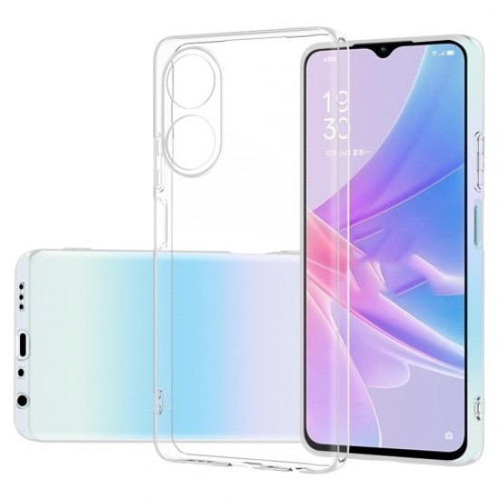 For Oppo A78 4G TPU Clear Phone Case Precise Cutouts Ultra-Thin Cell Phone Cover Shell Oppo Realme Cases Mobile