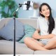 1.6m 360-Degree Rotating Cell Phone Floor Stand Anti-Shake Tablet Holder with Stable Base Turbo Self-Locking Mobile Phone Lazy Bracket for Live Streaming/Watching Movies Holders & Docks