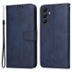 For Samsung Galaxy A15 5G Case Shockproof Phone Shell Calf Texture Leather Wallet Phone Cover - Blue Samsung Cases Mobile