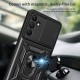 For Samsung Galaxy A15 4G / A15 5G Case Slide Lens Cover Anti-drop PC+TPU Protective Shell - Rose Gold Samsung Cases Mobile