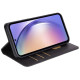 For Samsung Galaxy S24+ PU Leather Case Business Style Magnetic Cell Phone Cover - Black Samsung Cases Mobile