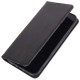 For Samsung Galaxy S24+ PU Leather Case Business Style Magnetic Cell Phone Cover - Black Samsung Cases Mobile