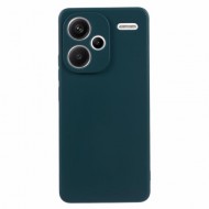 For Xiaomi Redmi Note 13 Pro+ 5G Case TPU Fiber Lining Protective Phone Cover - Army Green