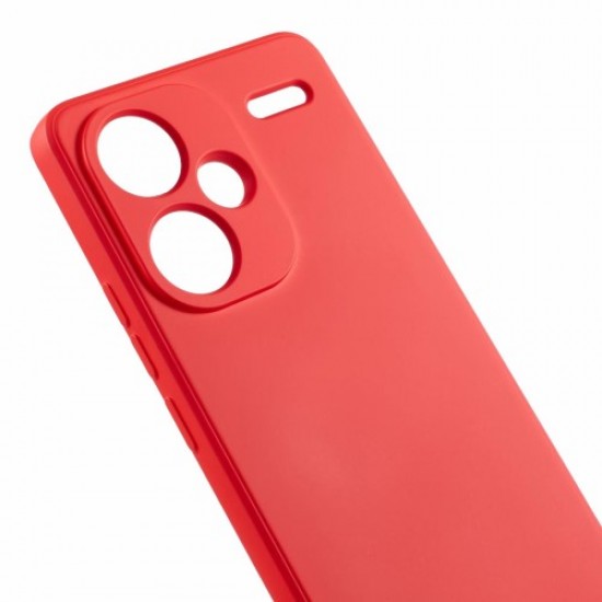For Xiaomi Redmi Note 13 Pro+ 5G Case TPU Fiber Lining Protective Phone Cover - Red XIAOMI Cases Mobile