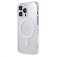 Shockproof Transparent Phone Cover for iPhone 13 Pro 6.1 inch. Acrylic + TPU Hybrid Case Compatible with MagSafe