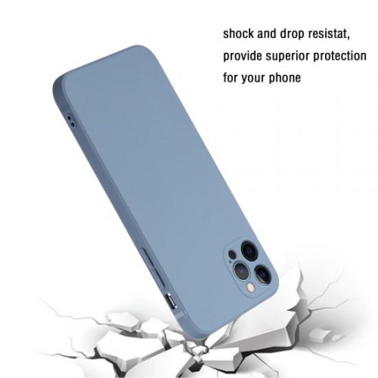 For iPhone 15 Pro Scratch Proof Straight Edge Phone Case TPU Precise Cutout Protective Cover - Lavender Grey Apple Cases Mobile