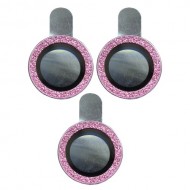 Σετ 3 τεμαχίων Σκληρυμένων Γυαλιών (Tempered Glass) Προστασίας Καμερών για iPhone 15 Pro / 15 Pro Max - Μωβ