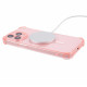 For iPhone 15 Pro Max TPU Case Reinforced Corner Phone Cover Compatible with MagSafe - Pink Apple Cases Mobile